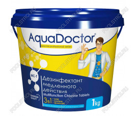 Хлор длительного действия 3 в 1 MC-T (в таблетках по 200г) 1кг