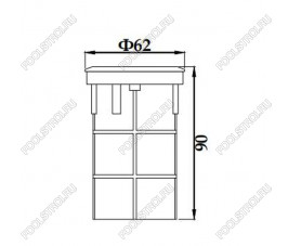 Прожектор светодиодный Aquaviva HJ-RC-SS62, 1led 3W NW (AISI-316) + закладная