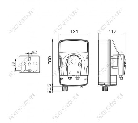 Авт.станция дозир и контр. eMYPOOL  RX PER 1.5L-1.5 230V SANT