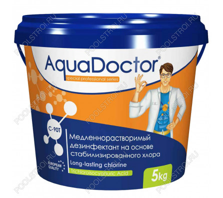 Медленный хлор AquaDoctor C-90T в таблетках 5кг
