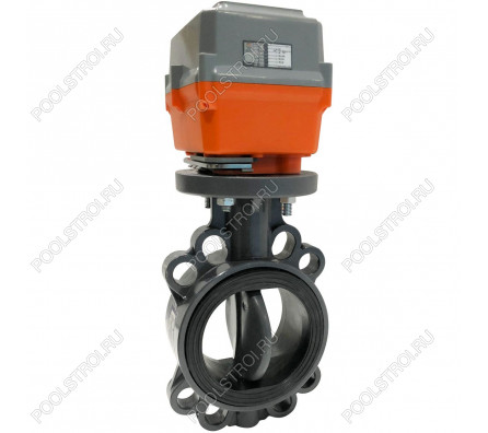 Дисковый поворотный затвор Aquaviva с электроприводом EPDM On-off d160 24VAC/DC