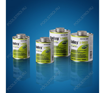 Клей L-5023HV (946ml) Bailey для ПВХ труб большого диаметра, увеличенная вязкость (аналог Tangit)